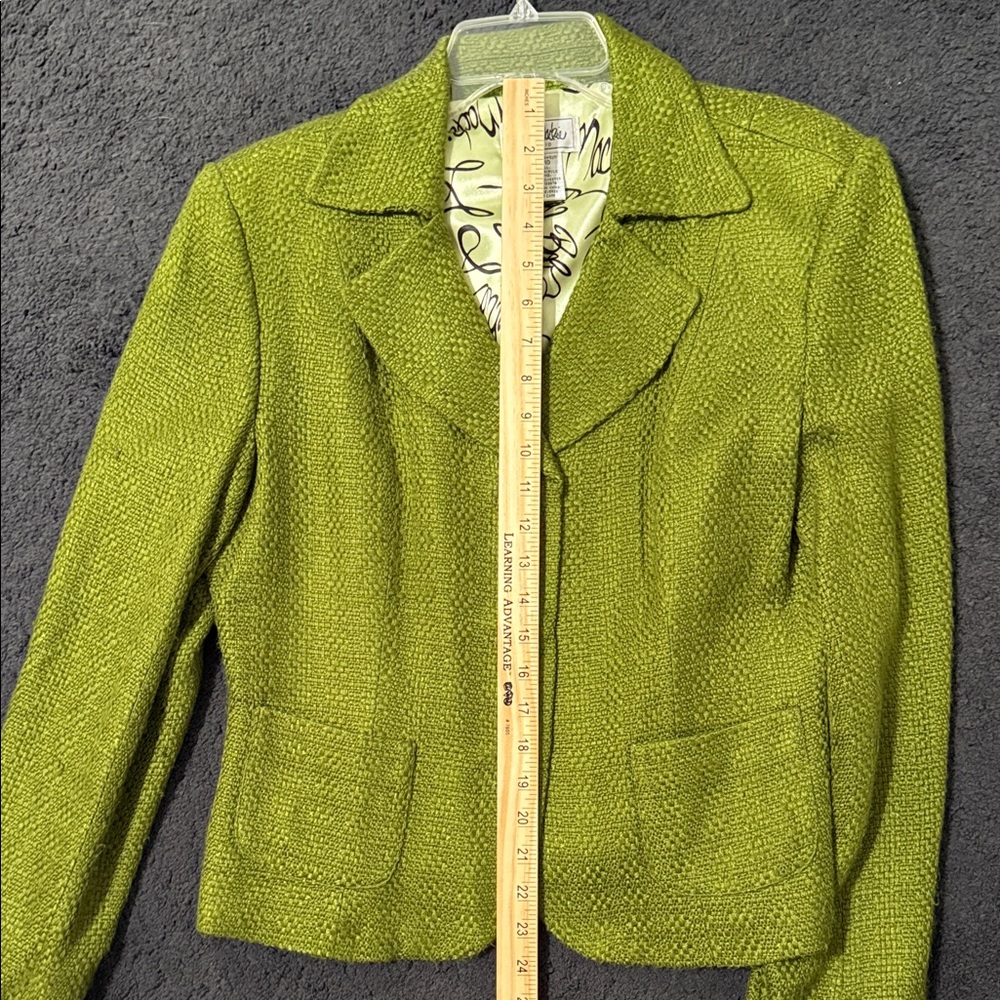 Bob Mackie Olive Green Women's Blazer - Picture 7 of 9